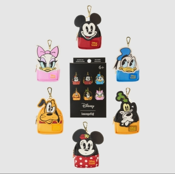 Loungefly Mickey & Friends Picnic Mystery Mini Backpack Keychain ~ Donald Duck - Picture 4 of 5